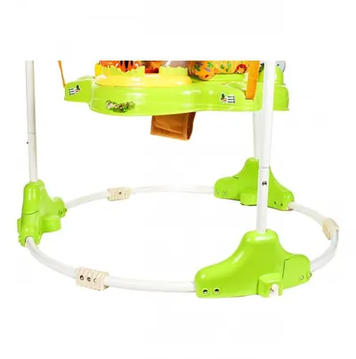 Jumper interactiv pentru bebelusi Malplay, scaun reglabil, efectele sonore, husa detasabila