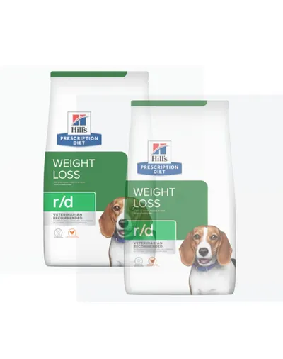 HILL'S Prescription Diet r/d Weight Reduction with Chicken Adult pentru caini supraponderali 20 kg (2x10 kg)