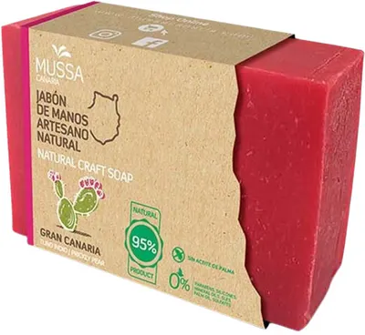 Mussa Canaria Săpun natural, cu ulei de cactus de figură din insula Gran Canaria, 100 g