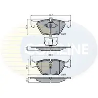 Set placute frana, frana disc COMLINE CBP01010