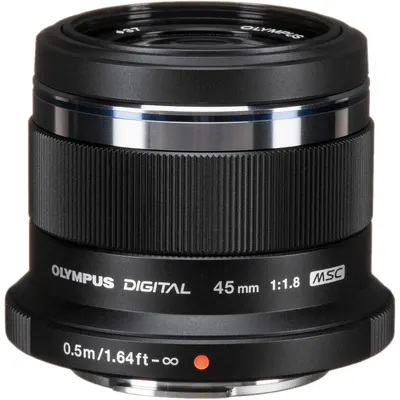 Obiectiv Olympus - M.Zuiko Digital, 45 mm, f/1.8, negru