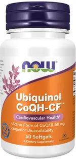 Ubiquinol CoQH-CF, 50 mg, 60 capsule, Now