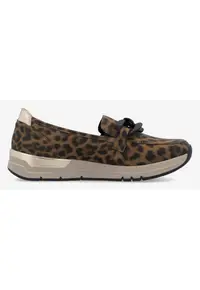 Pantofi Loafer cu model animal print