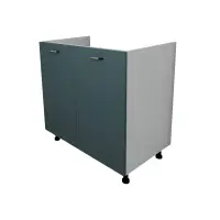 Corp Masca Chiuveta Lecce, 2 Usi, Verde Petrol/Alb, 80 x 50 x 80 cm