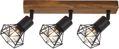 Spot triplu Rabalux - Zeus 3139, IP20, E14, 3 x 40W, 230V, negru mat