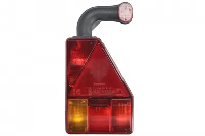 Stop spate dreapta EARPOINT (12V, cu intermitent, cu far de ceata, cu stop, lumina de parcare, reflector triunghiular, cu lampa cu brat extensibil, suruburi, numar de conexiuni: 5, conector: Bayonet 5