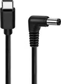 Cablu incarcare USB type C la DC 2.5 x 5.5mm 5V/3A 0.5m, Goobay G78968