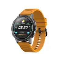 Ceas Smartwatch Twinkler TKY-XL15, Galben cu Moduri sportive, Functii monitorizare sanatate, Ritm cardiac, Tensiune arteriala, Somn, Pasi, Alarma, Memento sedentar