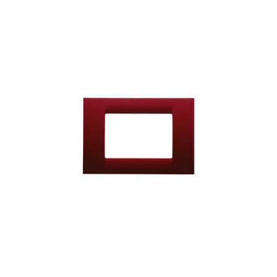 Placa ornament Virna - tehnopolimer gloss finish - 3 module- CLASSIC BURGUNDY - SYSTEM