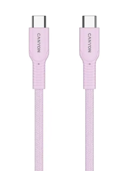 Cablu Canyon - OnWire 60CL, USB-C/USB-C, 1 m, roz