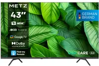 Smart TV METZ - 43MUF7000Z, 43'', 4K, UHD, DLED, HDR10, Dolby Audio 2x10W, Google TV, negru/gri
