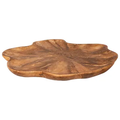 vidaXL Fructieră JEPARA Maro Teak Ø 40 cm Lemn solid de tec