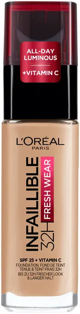 L'Oréal Fond de ten Infaillible Fresh Wear, SPF25, 140 Beige Dore, 30 ml