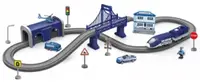 Jucărie pentru copii Sonne - Tren de poliție cu accesorii, 66 piese