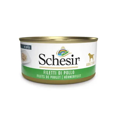 SCHESIR Complementary In Jelly, XS-XL, Pui, conservă hrană umedă câini, (în aspic), 150g