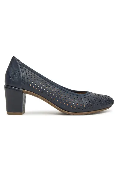 Pantofi dama - clasic - albastru - textil