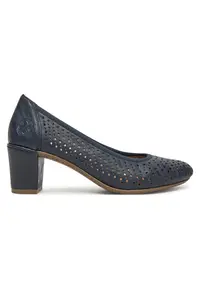 Pantofi dama - clasic - albastru - textil