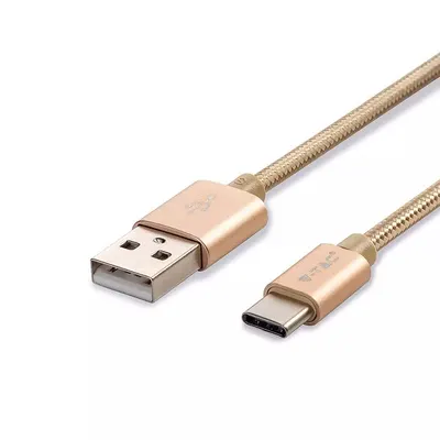 Cablu Usb Type C 1m Auriu 2.4a Platinum Edition V-Tac Sku-8493