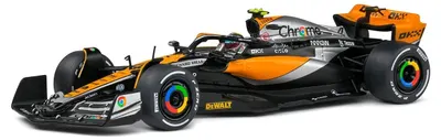 Model de colecționar SOLIDO Curse: Mașini - McLaren MCL60 Orange #4 L. Norris Great Britain GP 2023