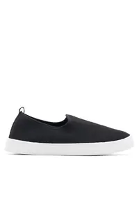 Espadrile copii - fete - negru - textil