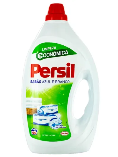 Persil Detergent lichid 2.70 l 60 spalari Sabao Azul E Branco