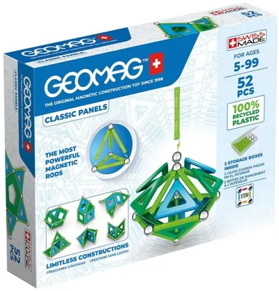 Constructor magnetic Geomag - Classic, 52 de piese