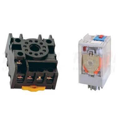 Pachet Soclu Releu PF11-3A + Releu Industrial RT11 240AC 3CO - Control Puternic