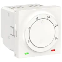 Termostat camera 8A 2 module Schneider Noua Unica NU350118, alb