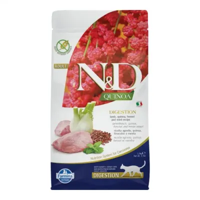 Hrana uscata pentru pisici ND Quinoa Digestion cu miel fenicul 1,5 kg