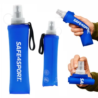 Soft flask sticlă de apă flexibilă pentru alergare 250 ml