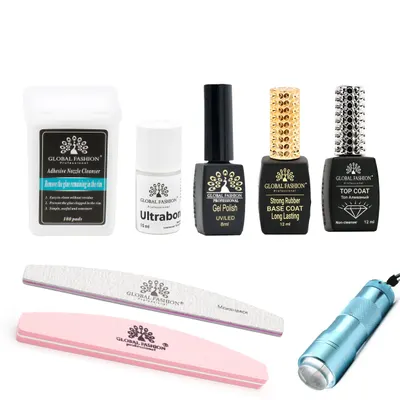 Kit pentru unghii "Manichiură taxi", Global Fashion, 8 produse Engros