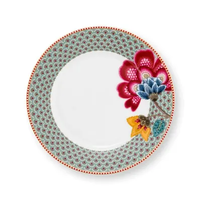 Farfurie din porțelan, Pip Studio, Blue, 21 cm, colecția Blooming Tales
