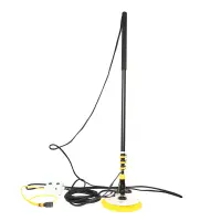 Perie simpla de curatat panouri fotovoltaice cu cablu de alimentare, motor fara perii si maner telescopic pana la 7.5 m