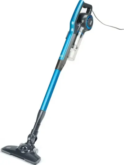 Aspirator vertical cu fir 2in1 BLACK+DECKER BXVMS600E, 600 W, Recipient praf 0.8 l, Raza de operare de 8m, 70 dB (Albastru)