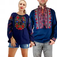 Set Traditional Cuplu 276 Camasi traditionale cu broderie