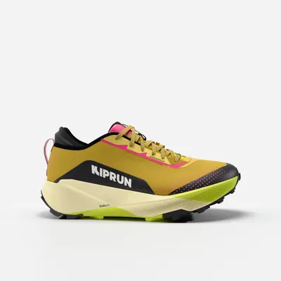 Încălțăminte alergare trail, impermeabilă Kiprun Kipsummit galben Bărbați