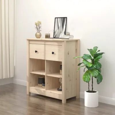vidaXL Servantă, 70x35x80 cm, lemn masiv de pin