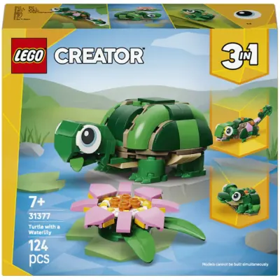Lego Creator 3 in 1 - Broasca-testoasa cu o floare de nufar (31377)