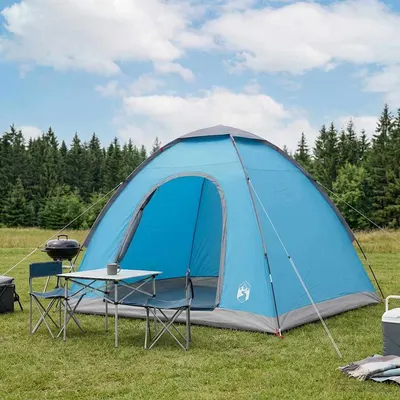vidaXL Cort de Camping 2 persoană albastru
