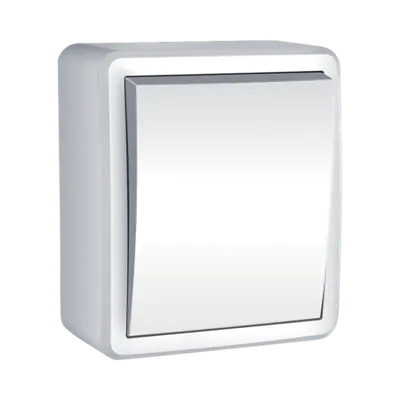 Intrerupator Cap Scara Aplicat Alb Ip44