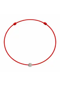 Bratara martisor decorata cu cristal Preciosa - Alb/Argintiu