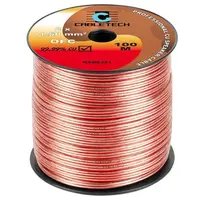 Cablu pentru difuzor 2 x 1.5 mm2, material OFC (99,99 Cupru), transparent, rola 100m KAB0321
