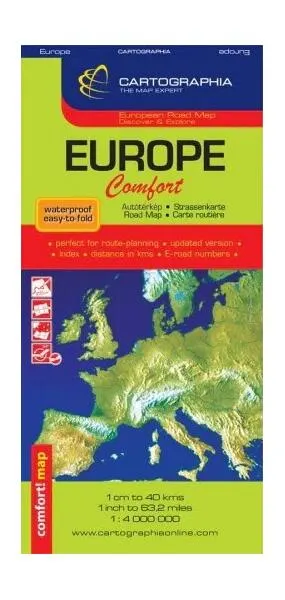 Hartă rutieră Europa Comfort - Paperback - ***