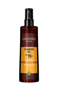 Ulei pentru bronzare cu protectie solara Herbal SPF15, 200ml, Celenes