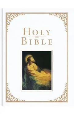 KJV Family Bible, White Imitation Leather-Over-Board