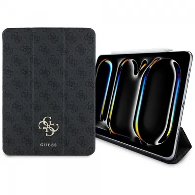 Husa pentru Apple iPad Pro 11 (2024), Guess, 4G Big Logo, Neagra
