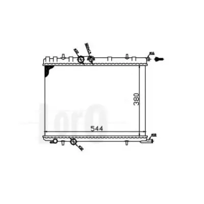 Radiator, racire motor LORO 009-017-0010