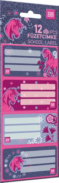 Etichete școlare Lizzy Card OJS Girl Filly – 12 bucăți