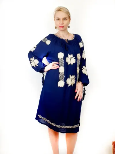 Rochie Brodata Floarea Soarelui 5