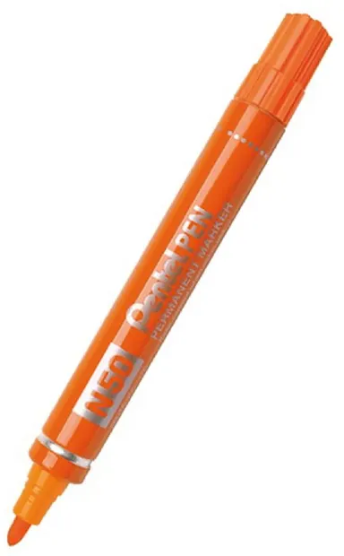 Marker permanent Pentel N50 - 2.0 mm, portocaliu